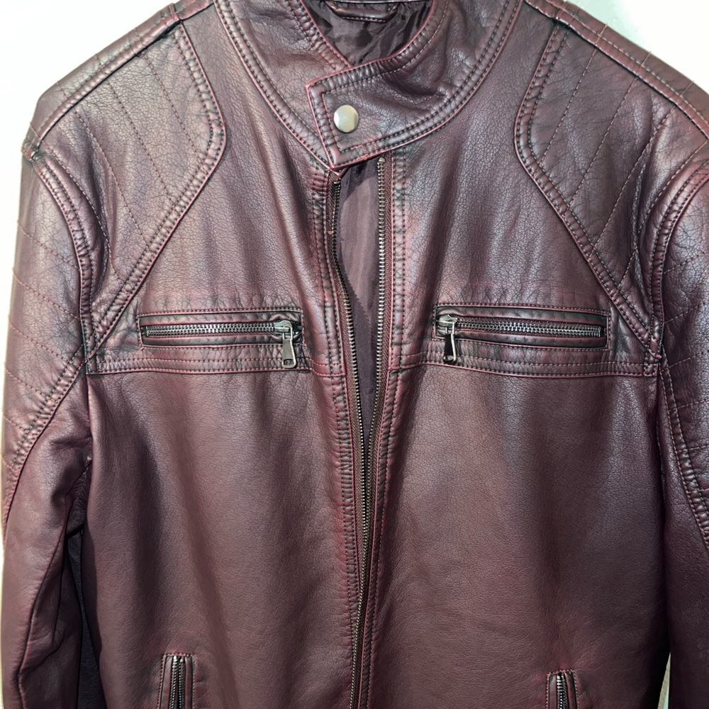 I-N-C mens motto jacket